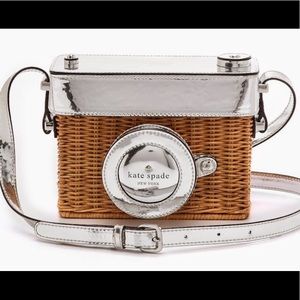 Kade Spade New York Wicker Camera Purse